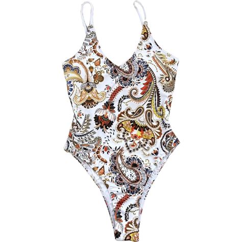 Floerns Womens Floral Print Monokini Swimwear Drawstring One Piece