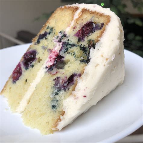 Blueberry Buttermilk Cake With Maple Frosting Food By The Gram