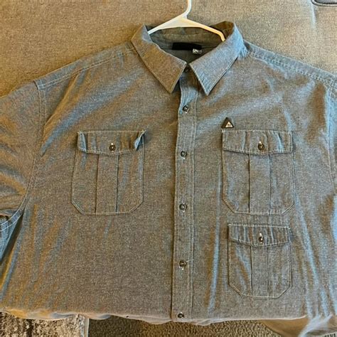 Rocawear Shirts 999 Rocawear Button Up Grey 4x Short Sleeves Poshmark