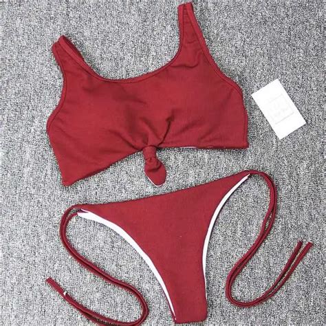 2018 Sexy Women Brazilian Bikini Swimwear Push Up Brazil Thong Bikini