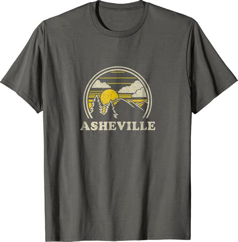 Asheville North Carolina Nc T Shirt Vintage Hiking