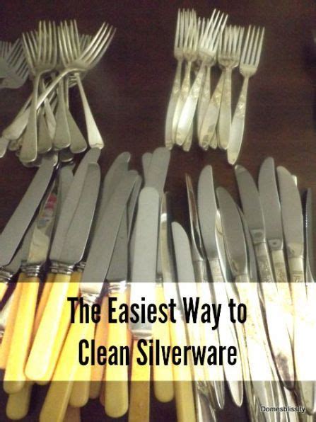 The Easiest Way To Clean Silverware With Images How To Clean