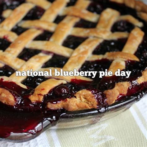 April 28 National Blueberry Pie Day Blueberry Pie Recipes