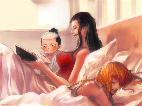 Nami Nico Robin And Kouzuki Momonosuke One Piece Drawn By Tsuyomaru