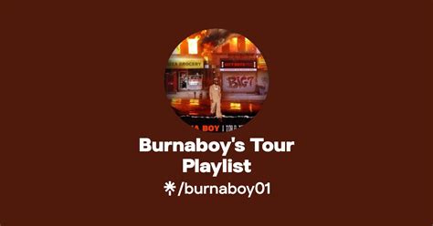 Burnaboy S Tour Playlist Listen On YouTube Spotify Apple Music