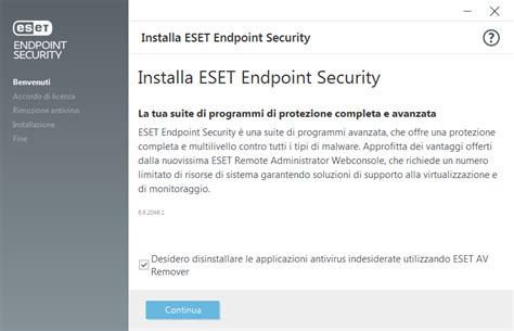 Installazione Con Eset Av Remover Eset Endpoint Security Guida