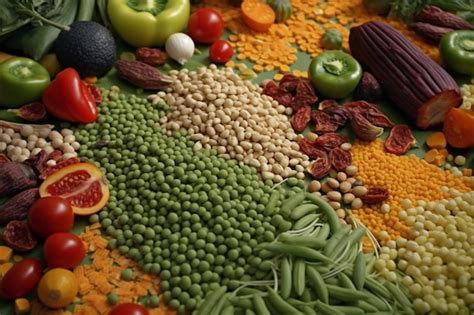 Ingredientes veganos saudáveis e ricos em fibras para deliciosas