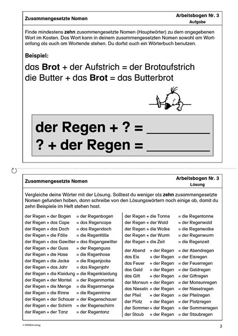 Zusammengesetzte Nomen W Rter Eis Worter Losung A M Nomen