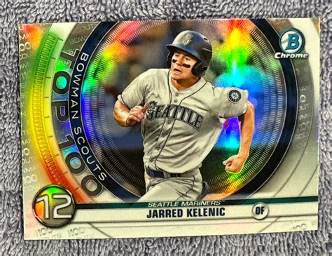 Jarred Kelenic Seattle Mariners Bowman Chrome Top Btp