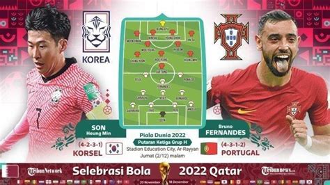 LINK Live Streaming Korea Selatan Vs Portugal Kick Off 22 00 WIB