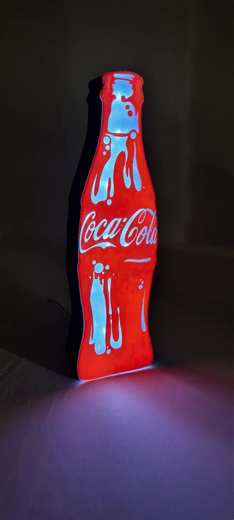 Stl File Bright Coca Cola Bottle・3d Print Object To Download・cults