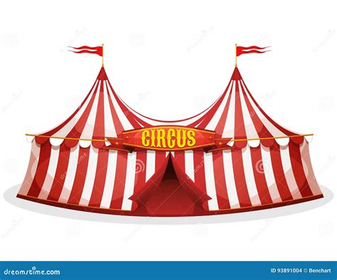 Big Top Circus Tent Stock Vector Illustration Of Spring 93891004