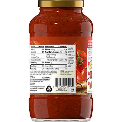 Prego Pasta Sauce Traditional Italian Tomato Sauce 24 Ounce Jar Pack Of 4 Pricepulse