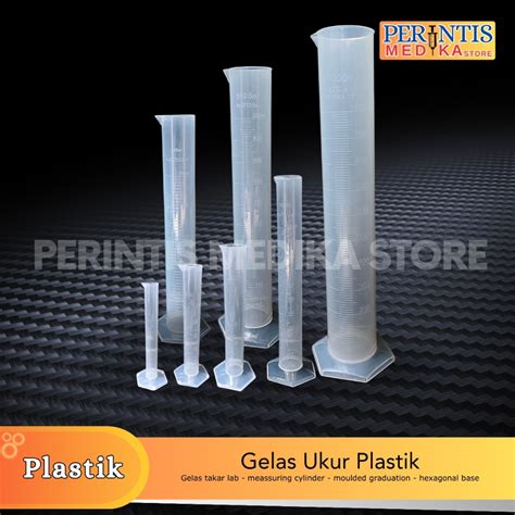 Jual Gelas Ukur Plastik Measuring Cylinder Graduation Hexagonal Base