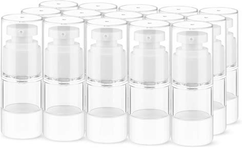 Amazon Dmuuudm Pack Oz Ml Airless Pump Bottles Clear