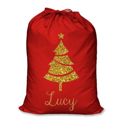 Red Santa Sack Personalised Christmas T Sack Etsy Uk