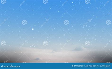 Abstract Christmas Winter Wonderland Snowing Snowfall Background Loop