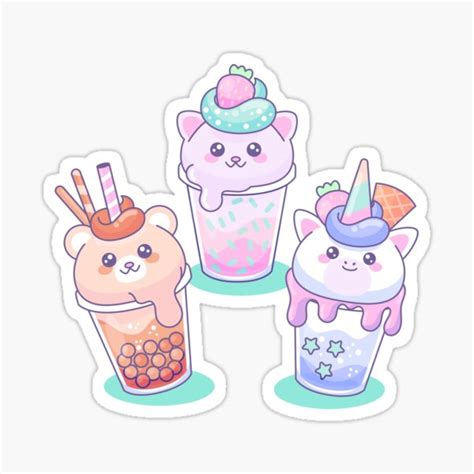 Magic Drinks Sticker For Sale By Kawaiistudio Redbubble