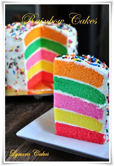 Lynara Cakes Martha Stewart Rainbow Cakes Rainbow Cake Cake Rainbow Layer Cakes