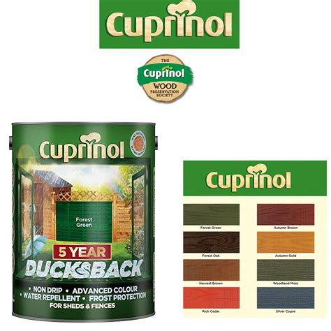 Cuprinol 5 Year Ducksback Garden Shed & Fence Paint 5l All Colours in 2022 | Fence paint ...