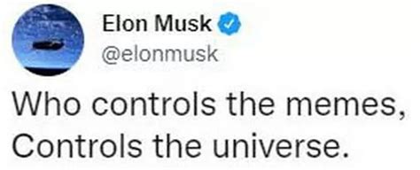 Elon Musk Says He Believes Meme Creators Control The Universe In Odd