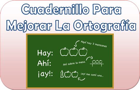 Cuadernillo para mejorar la ortografía de 2 a 5 de primaria