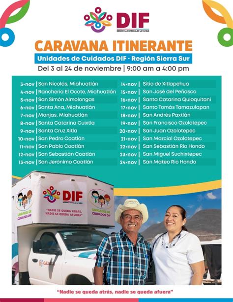 Caravana De Unidades De Cuidados DIF Visita 22 Municipios De La Sierra