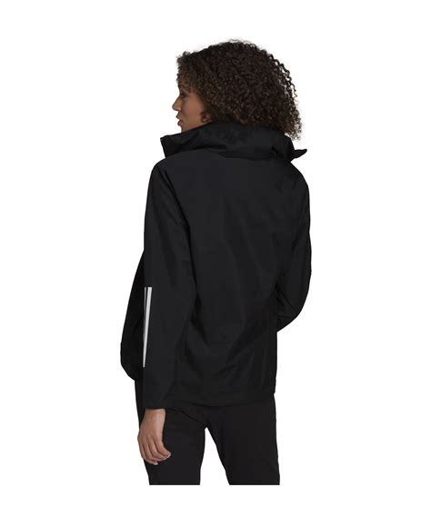 Adidas Bsc Stripes Rain Rdy Jacke Damen Schwarz Lifestyle