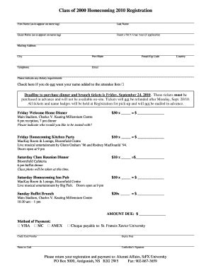 Fillable Online Guest S StFX Grad Year If Applicable Fax Email Print