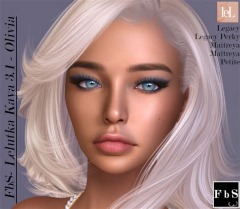 Second Life Marketplace Fbs Olivia For Lelutka Kaya