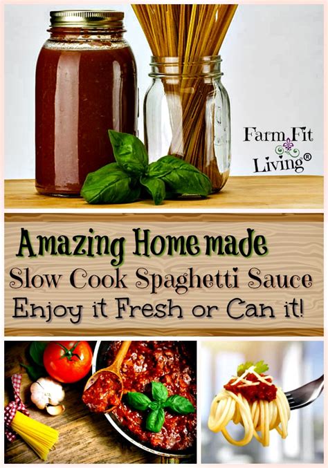 Amazing Homemade Slow Cook Spaghetti Sauce For Canning