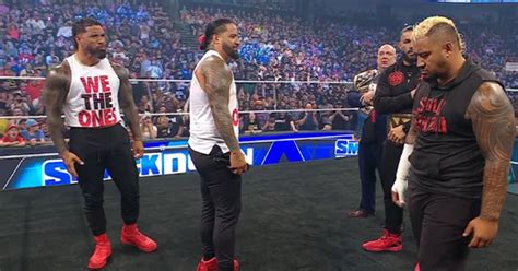 The Usos Crash Roman Reigns 1000 Day Wwe Smackdown Celebration Solo Sikoa Makes His Choice