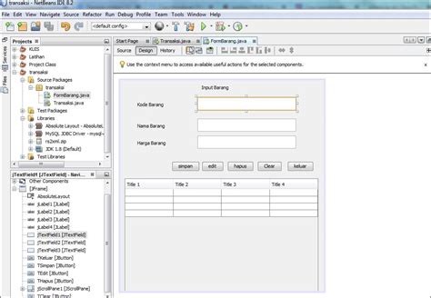 Tutorial Java Cara Membuat CRUD Java Dan MySQL Netbeans