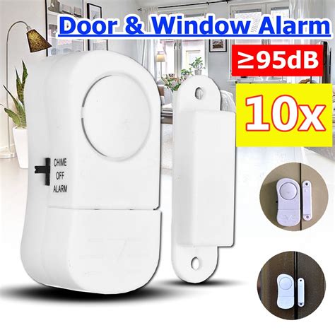 Window Alarm, 10-Pack Mini Wireless Window Door Entry Alarm Burglar Security Alarm System ...