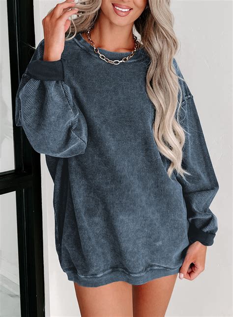 Eytino Womens Plus Size Oversized Sweatshirt Long Sleeve Crew Neck Casual Pullover Top 2x