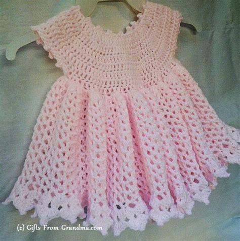 Grace And Charm Crochet Baby Dress 627