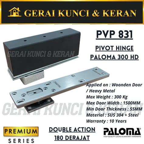 Jual Paloma Pvp Engsel Pivot Hinge Engsel Pintu Tanam Lantai Kayu