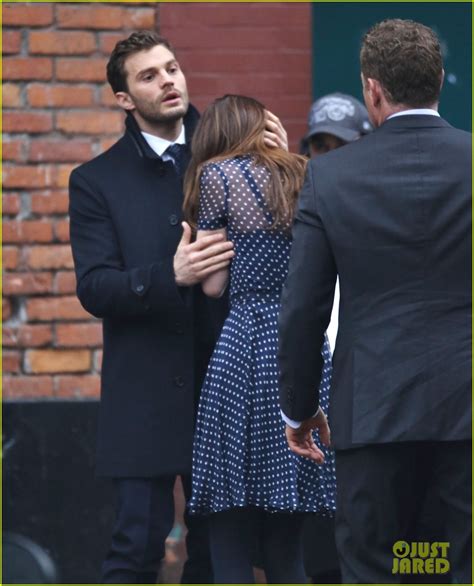 Jamie Dornan Consoles An Upset Dakota Johnson For Fifty Shades Darker