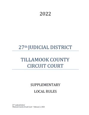 Fillable Online Courts Oregon GovcourtstillamookOregon Judicial