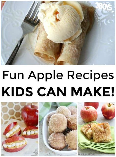 Fun Apple Recipes Kids Can Make - 3 Boys and a Dog