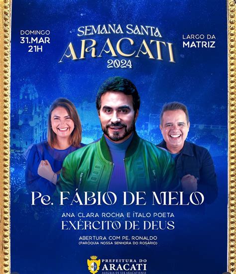 Um Momento de Fé e Emoção O Show de Padre Fábio de Melo em Aracati na