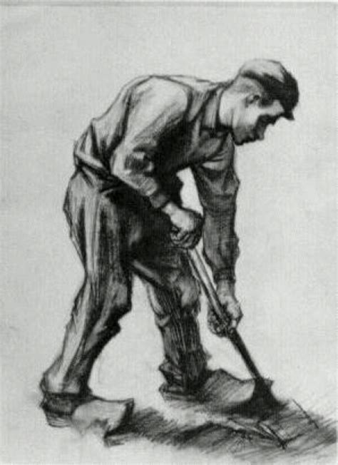 Peasant Boy Digging 1885 Nunen Nuenen Netherlands By Vincent Van