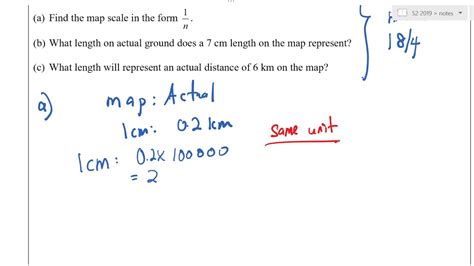 Map Scale Word Problems