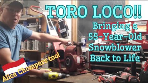 Seeing Red Antique Toro Snowblower Repairs Plus Toptech Shouts Out