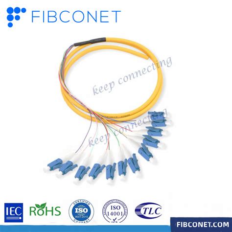 Ftth Single Mode 12 Core Distribution Lc Upc Apc Fan Out Bundle Fiber