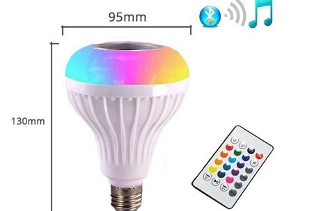 Żarówka LED E27 RGB Z głośnikiem BLUETOOTH pilot Radom OLX pl