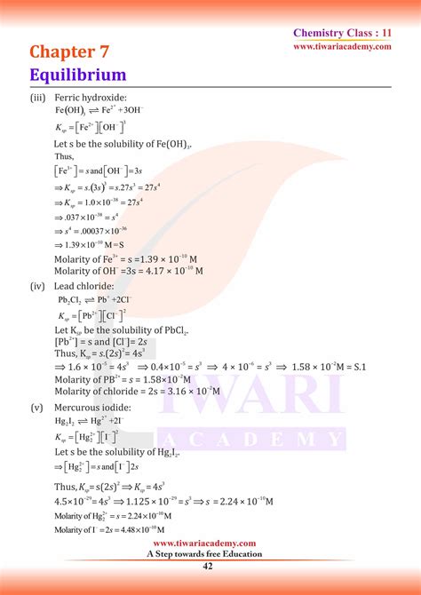 Ncert Solutions For Class Chemistry Chapter Equilibrium