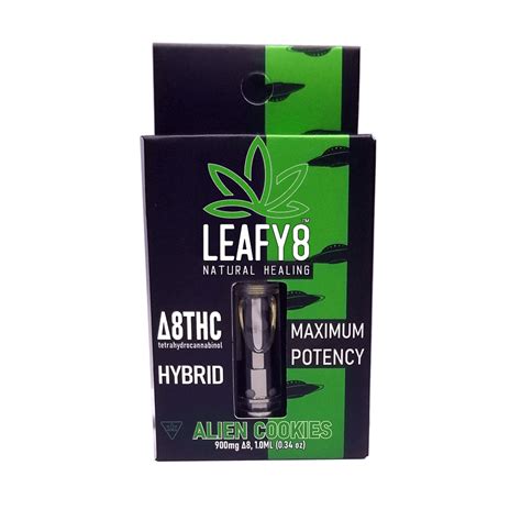 Delta 8 THC Vape Cartridge Alien Cookies CDT Leafy8 Delta 9 THC