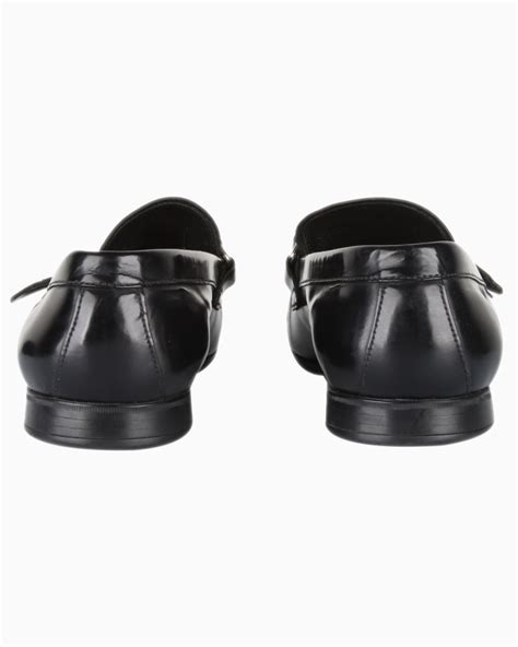 Mocassim Prada Original Couro Escovado Preto Masculino