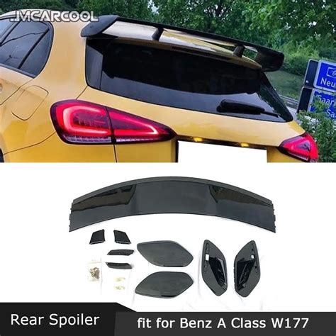 Alerón trasero de fibra de carbono ABS para Benz Clase A W177